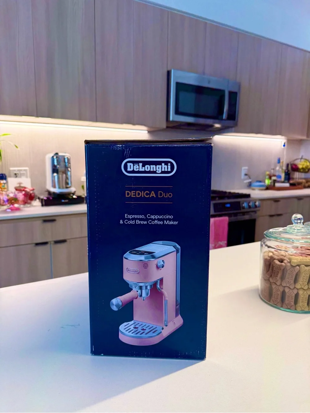 DeLonghi Dedica Duo Espresso & Cold Brew Coffee Maker - Pink